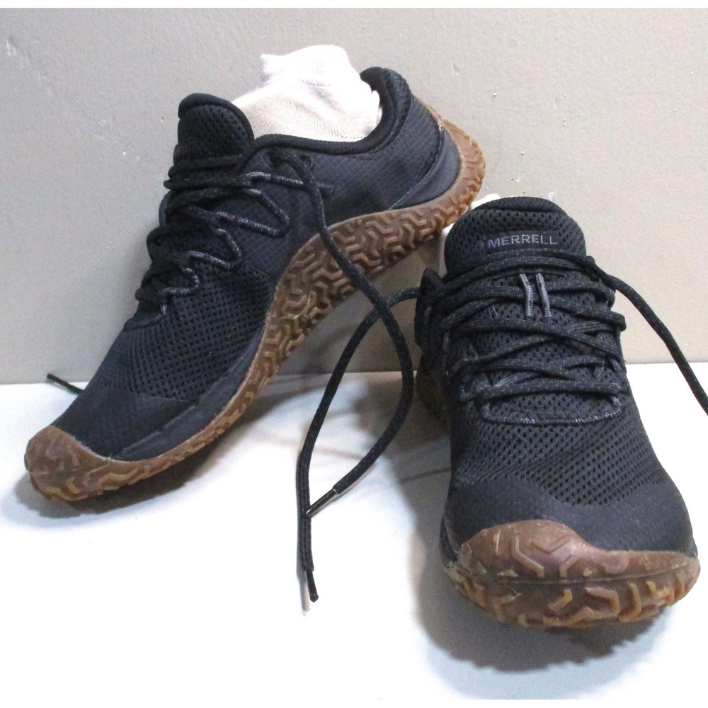 Merrell Trail Glove 7 Womens Barefoot Running Shoes Black Gum Vibram J067708 7.5